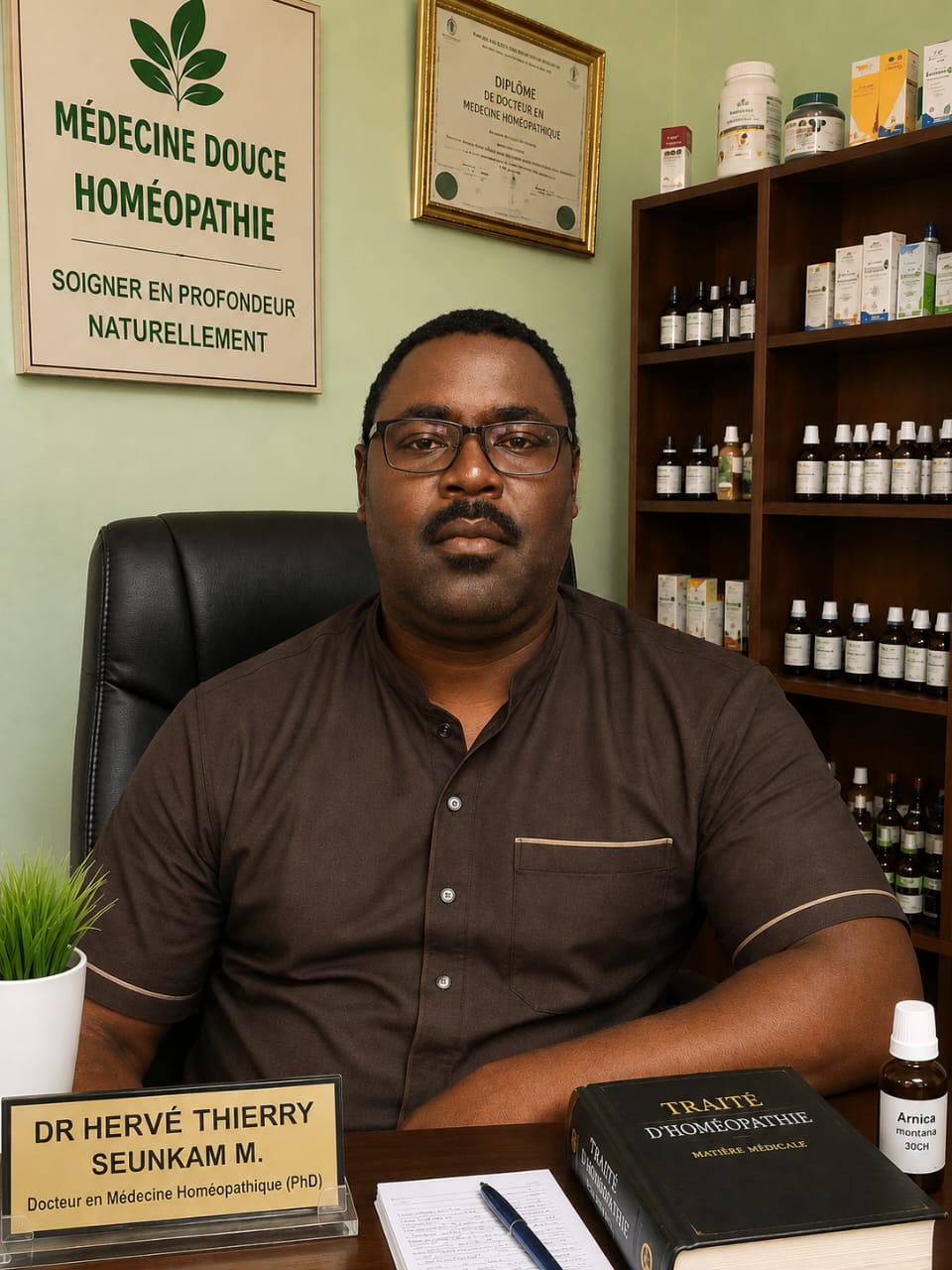 Dr Hervé Thierry SEUNKAM M., Directeur exécutif · Docteur en médecine homéopathique (PhD)