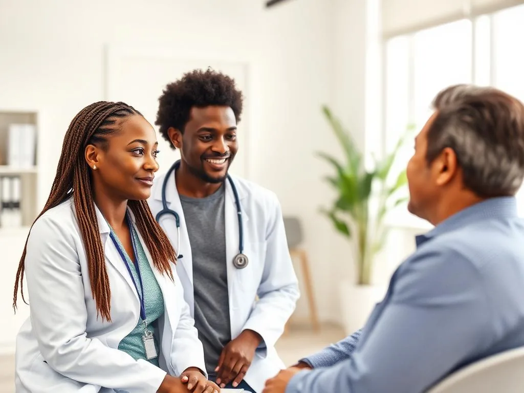 Consultation médicale d'un couple avec nos spécialistes